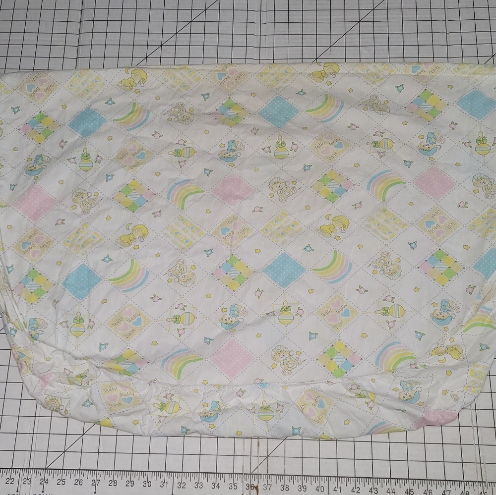Vintage‎ Teddy Beddy Bear Crib Sheet - Preloved